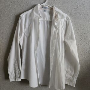 Women's White Button-Up Shirt